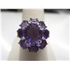 Image 1 : .925 Silver & Amethyst cocktail ring - brand new
