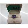 Image 2 : .925 Silver & Amethyst cocktail ring - brand new