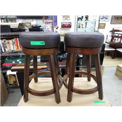 NEW - Pair of swivel bar stools - 29"