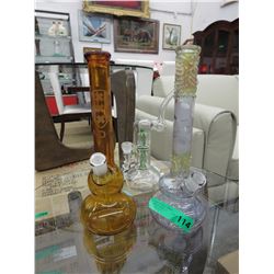 3 Glass pipes - 8" to 14",