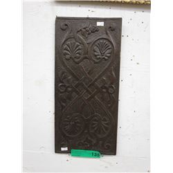 Vintage carved wood panel