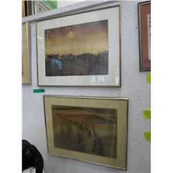 3 Framed desert prints