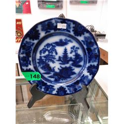 1890 Adams Tunstal flow blue plate