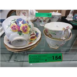 4 Royal Albert bone china teacup & saucers