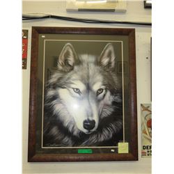 Framed Dave Merrick print  Indigo 