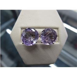 Brand New 14KT Gold 7.25 CT amethyst earrings