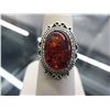 Image 1 : Custom made Baltic Amber & Sterling Silver ring