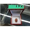 Image 2 : Custom made Baltic Amber & Sterling Silver ring