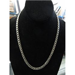 Man's solid Sterling Silver Italian link necklace
