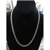 Image 1 : Man's solid Sterling Silver Italian link necklace