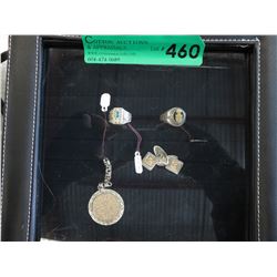 4 Pieces of Sterling Peruvian jewelry