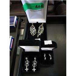3 New pairs of fashion earrings
