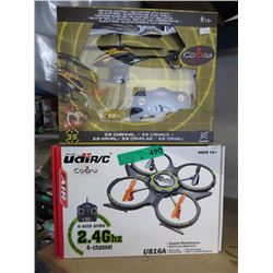 2 R/C toys - helicopter & UFO