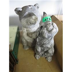 Concrete bunny & bear