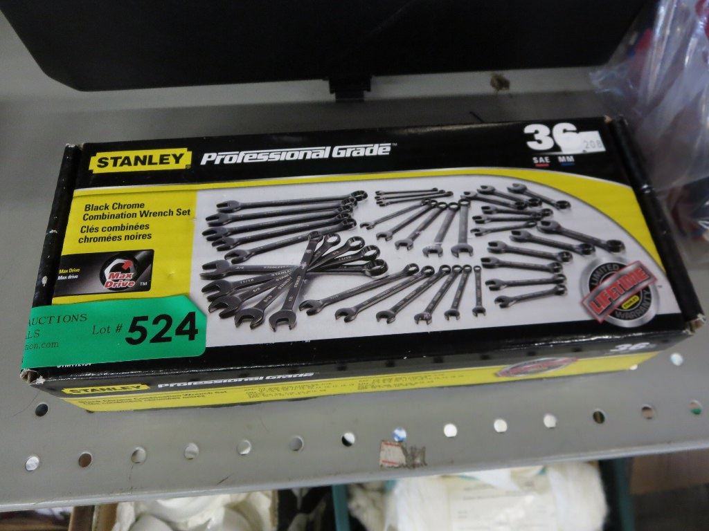 Stanley professional grade black chrome wrench set