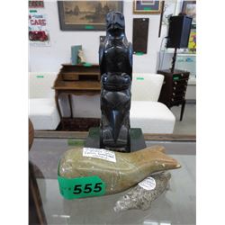 3 First Nations carvings
