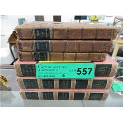 6 Vintage pocket sized books