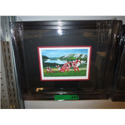 Framed Richard Shorty print - Book, Mountain, Fox