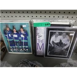 Autographed memorabilia, mostly hockey