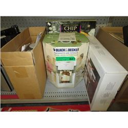 NEW - Electric mandolin slicer, Automatic jar opener, chip set, sushi set, etc