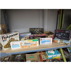 Model kits - planes, ships & automobiles