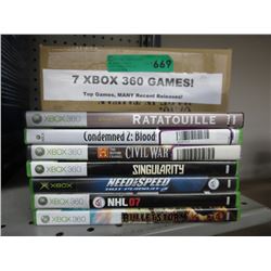 7 XBOX 360 games