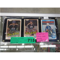 Rookie Opee Chee hockey cards - 1980's