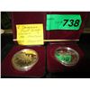 Image 1 : 2 Canadian commemorative proof dollars