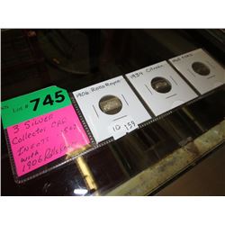 3 Silver collector car ingots - 15 oz. silver