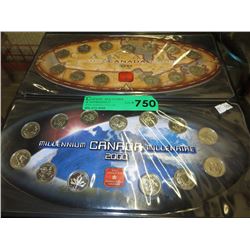 Canadian Millenium quarter sets