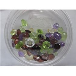 Gem jar: high quality cut gemstones