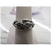 Image 1 : Black & White Diamond Twist Design Ring