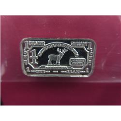 4 x .999 Silver 2015 Deer motif art bars