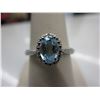 Image 1 : Victorian design Blue Topaz & Diamond ring