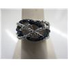 Image 1 : Blue & White Diamond .25 CT twist design ring