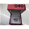 Image 2 : Blue & White Diamond .25 CT twist design ring