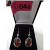 Image 2 : Silver Baltic Amber French hook earrings