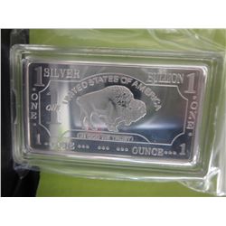 .999 Silver Clad US Mint American Buffalo Bar