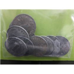10 X WWII Nazi German Eagle & Swastika zinc coins