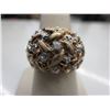 Image 1 : Sterling Silver estate ring with 3 Diamonds