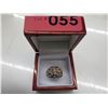 Image 2 : Sterling Silver estate ring with 3 Diamonds