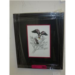 Framed Richard Shorty print "Spirit of the Eagle"