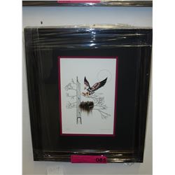 Framed Richard Shorty print "Eagles"