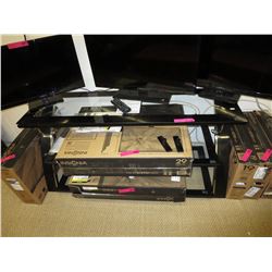 New glass top TV stand - 3 shelves