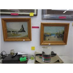 2 Signed Original paintings on board