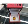 Image 2 : 12.72 CT Golden Yellow oval cut Citrine ring