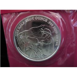 2 Mint sealed .999 Silver "Miner" art rounds