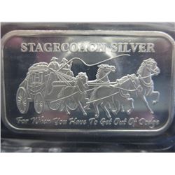 Stagecoach design .999 silver bar