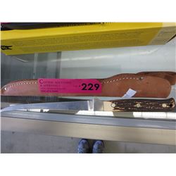 Fillet knife w/ leather sheath