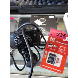 2 Mini camcorders & memory card
